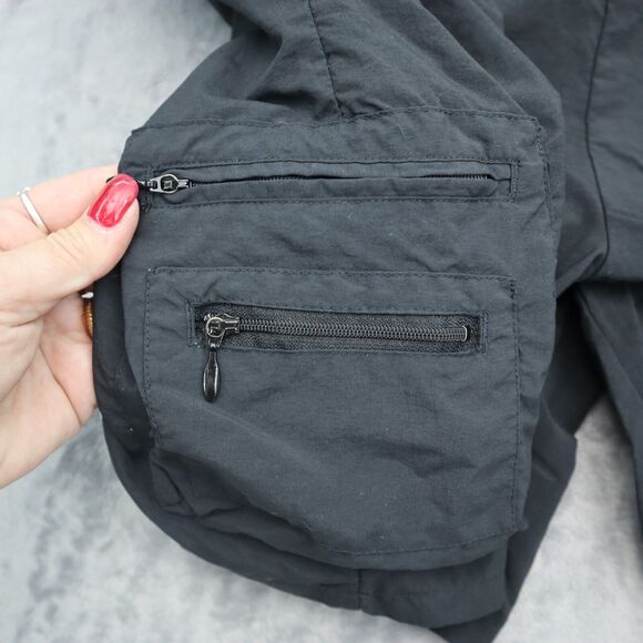 Columbia Shorts Womens L Black Belted High Rise Cargo Active Pull On Bottoms - Picture 9 of 16